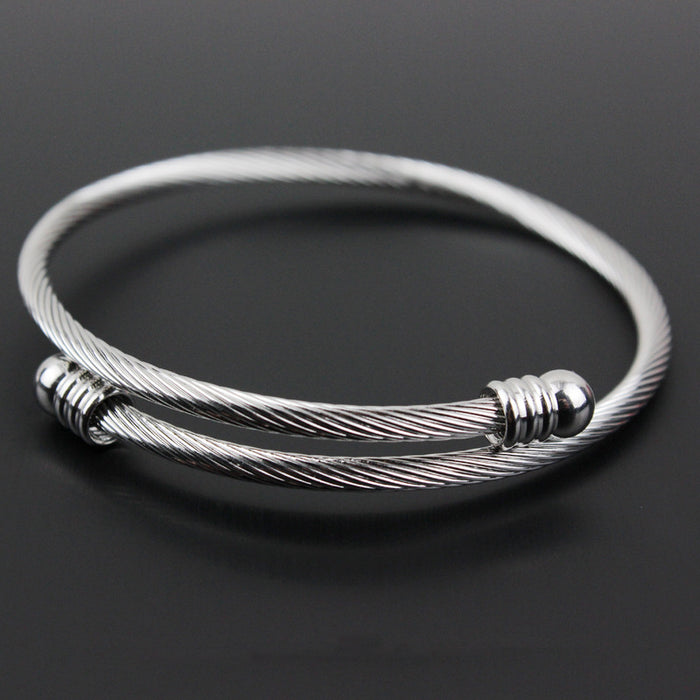 Wholesale Stainless Steel Bracelet Charriol Bangle MOQ≥2 JDC-BT-ChengG002