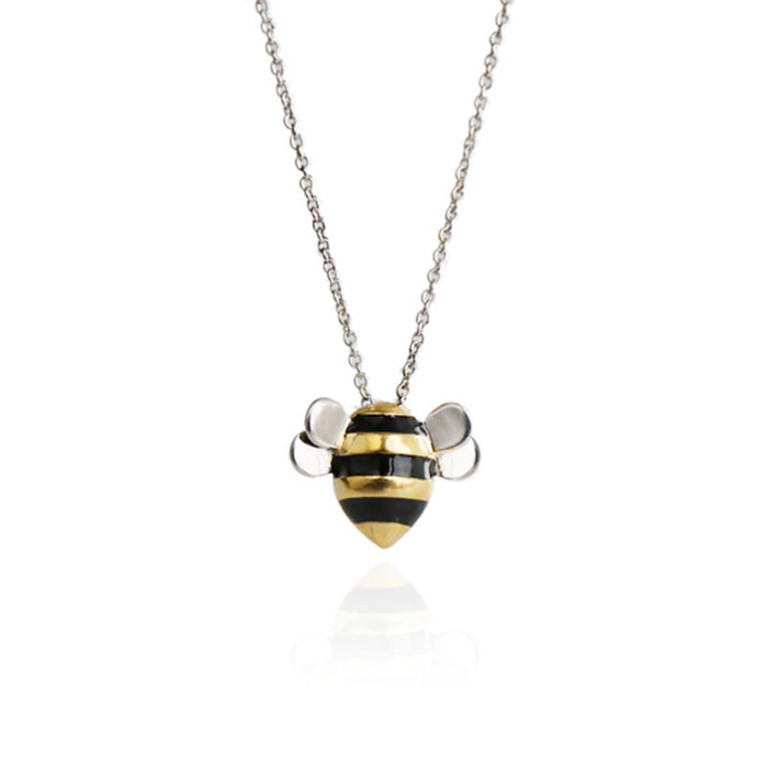 Wholesale necklace silver cute bee collarbone chain JDC-NE-hanwu001