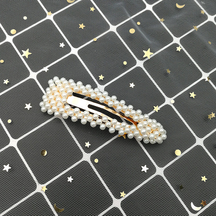 Wholesale ins pearl hair clip adult side card elegant top clip JDC-HC-ShaoK006