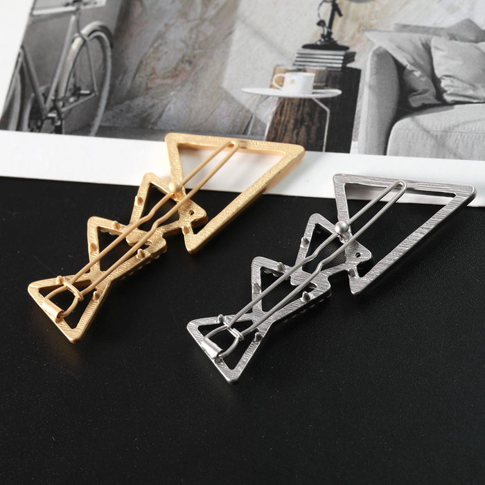 Wholesale Hair Clips Alloy Electroplating Multi-Triangle Pearls JDC-HC-Jingjie034