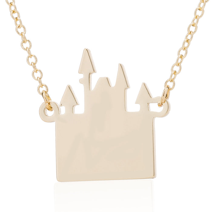 Jewelry WholesaleWholesale Cartoon Castle Stainless Steel Necklace (F) JDC-NE-SS006 Necklaces 双硕 %variant_option1% %variant_option2% %variant_option3%  Factory Price JoyasDeChina Joyas De China
