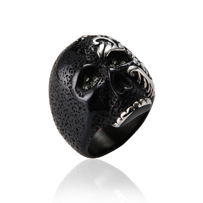 Wholesale Men's Rings Titanium Skull JDC-RS-YiS010