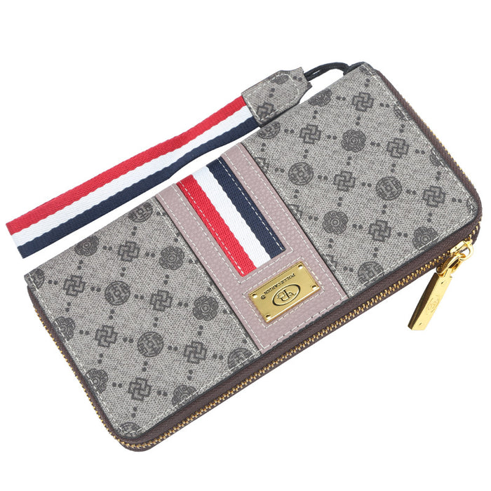 Wholesale wallet fashion zipper mid length clutch bag JDC-WT-Zhengxin008