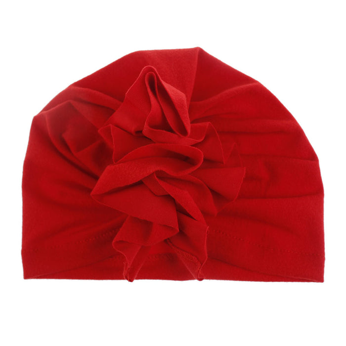 Wholesale hats children solid color pleated flower indian hat pullover cap MOQ≥2 JDC-FH-XMi003