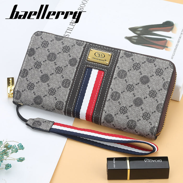 Wholesale wallet fashion zipper mid length clutch bag JDC-WT-Zhengxin008