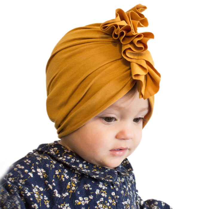 Sombreros al por mayor niños Color sólido Flower Indian Hombo de láminas MOQ≥2 JDC-FH-XMI003
