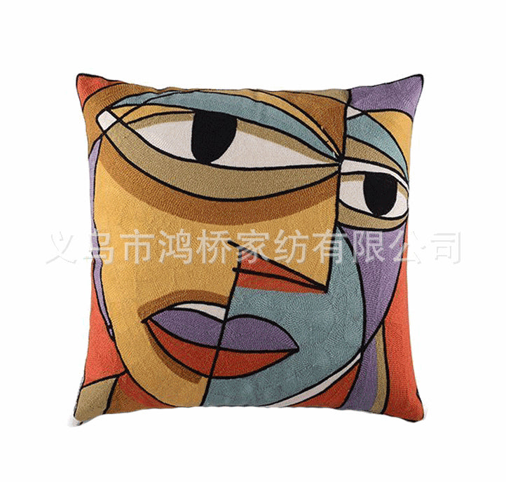 Wholesale Pillowcase Linen Single Sided Print Without Pillow MOQ≥2 JDC-PW-Hongqiao001
