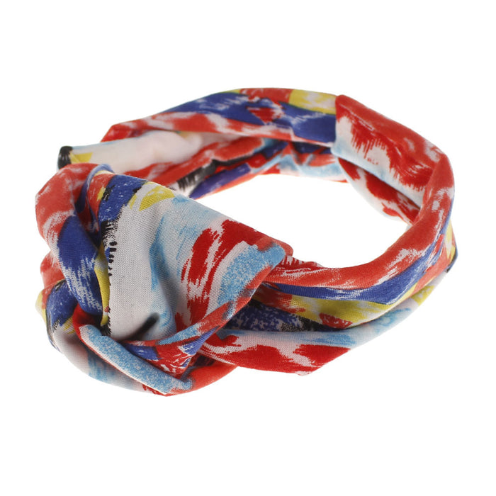 Wholesale Headband Cotton Polyester Semia Print MOQ≥2 JDC-HD-XMi002