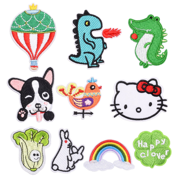 Wholesale Fabric Cartoon Badge Clothing Ironing Patch Embroidery Cloth Sticker JDC-EBY-Lide015