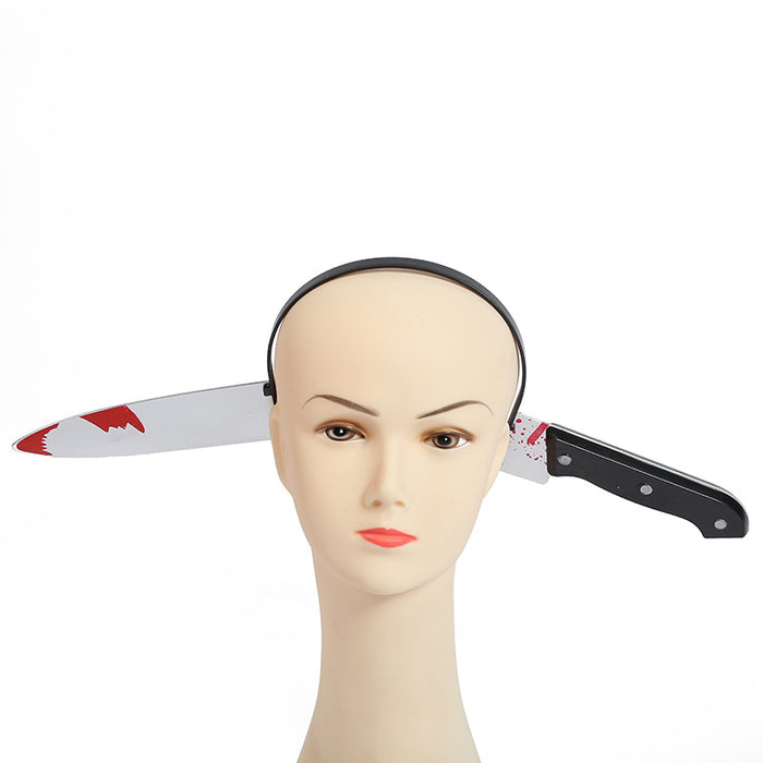 Wholesale hair band halloween wearing kitchen knife scary JDC-HD-DianC001