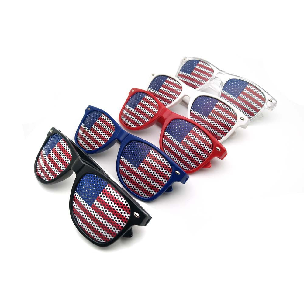 Wholesale Independence Day American Flag Sticker Pinhole Rice Nail Sunglasses Jdc Sg Zhuow002