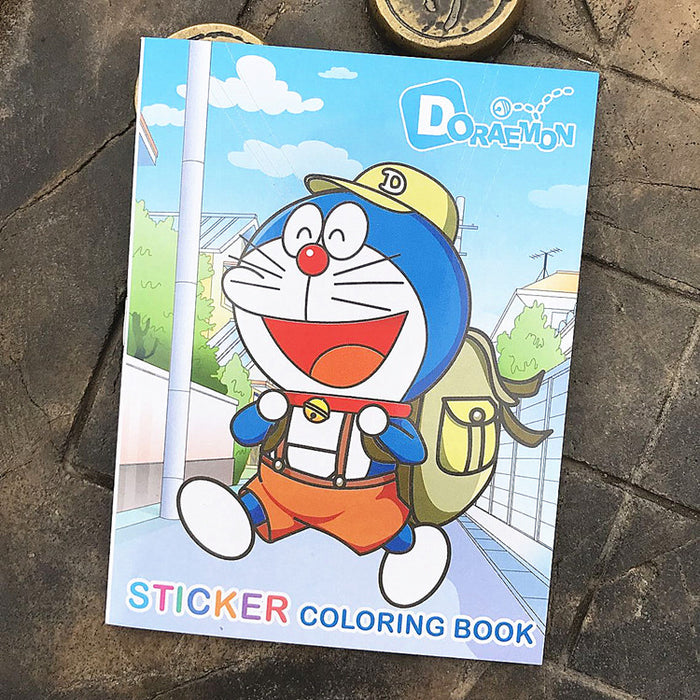 Wholesale Notebook Paper Cartoon Coloring Book MOQ≥2 JDC-NK-aobd001
