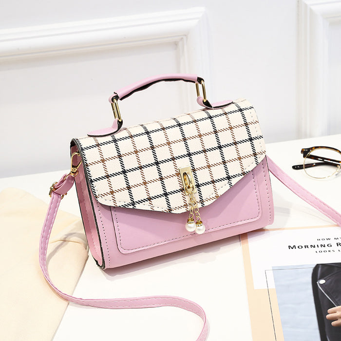 Wholesale Shoulder Bag PU Beaded Small Square Bag Diagonal JDC-SD-Chengy006