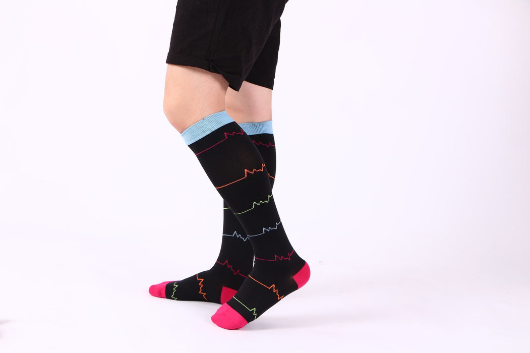 Wholesale Sports Elastic Compression Nurse Leggings High Long Running Socks JDC-SK-YshiR002