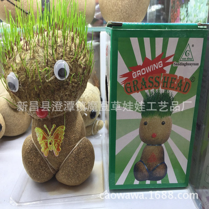 Juguetes al por mayor plantas de muñecas de hierba larga en macetas Moq≥5 JDC-FT-CWW001