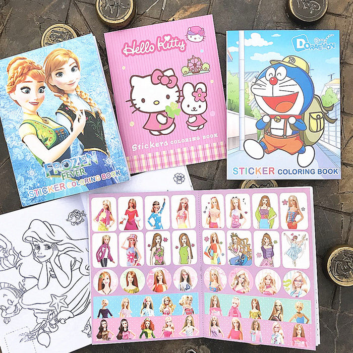 Wholesale Notebook Paper Cartoon Coloring Book MOQ≥2 JDC-NK-aobd001