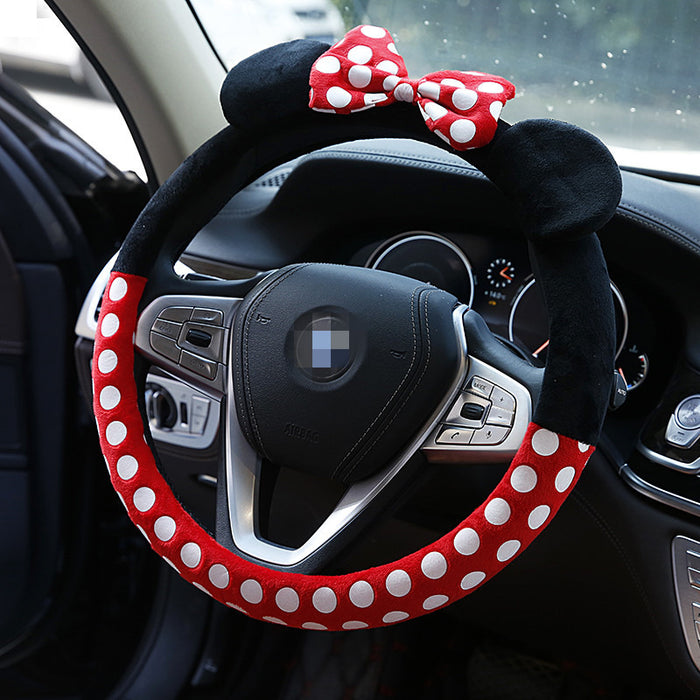 Wholesale Car Accessories Plush Cute Cartoon Warm Car Steering Wheel Cover MOQ≥2 (M) JDC-CA-LanYu001