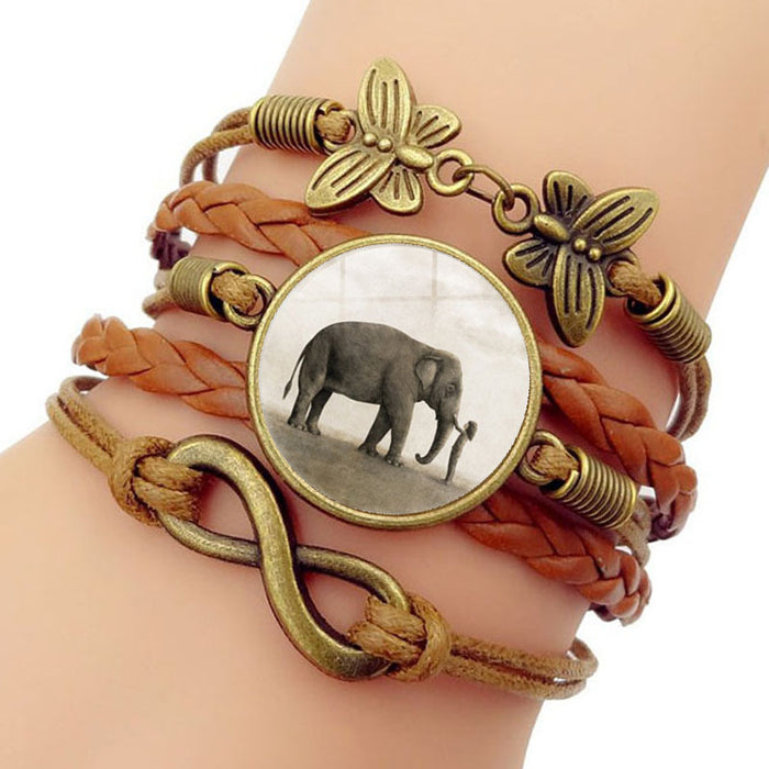 Jewelry WholesaleWholesale elephant and girl time gem bracelet JDC-BT-Hengx003 Bracelets 横湘 %variant_option1% %variant_option2% %variant_option3%  Factory Price JoyasDeChina Joyas De China