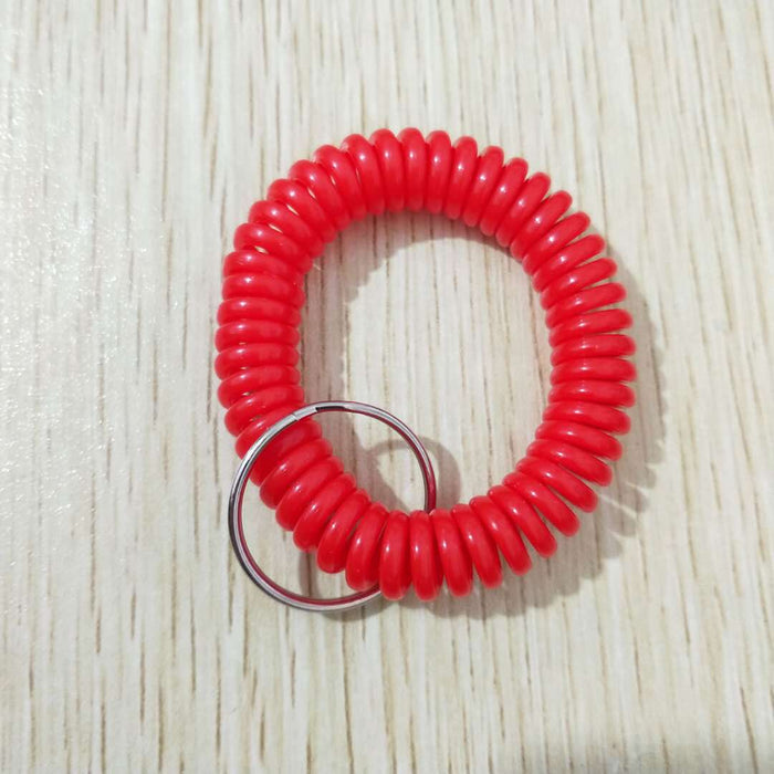 Wholesale plastic spring telephone line keychain JDC-KC-RuiL001