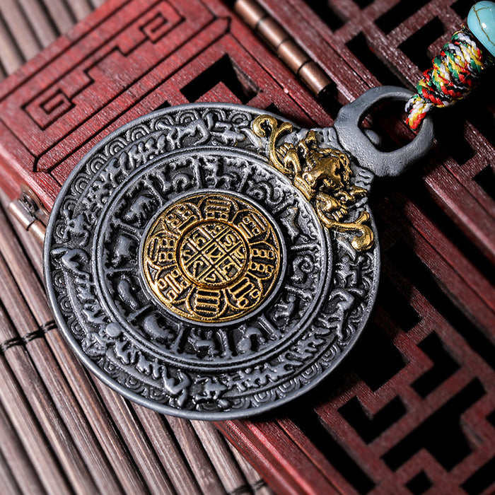Costeo de joyería de bricolaje al por mayor adorno tibetano religioso jiugong bagua moq≥10 jdc-pt-xyc001