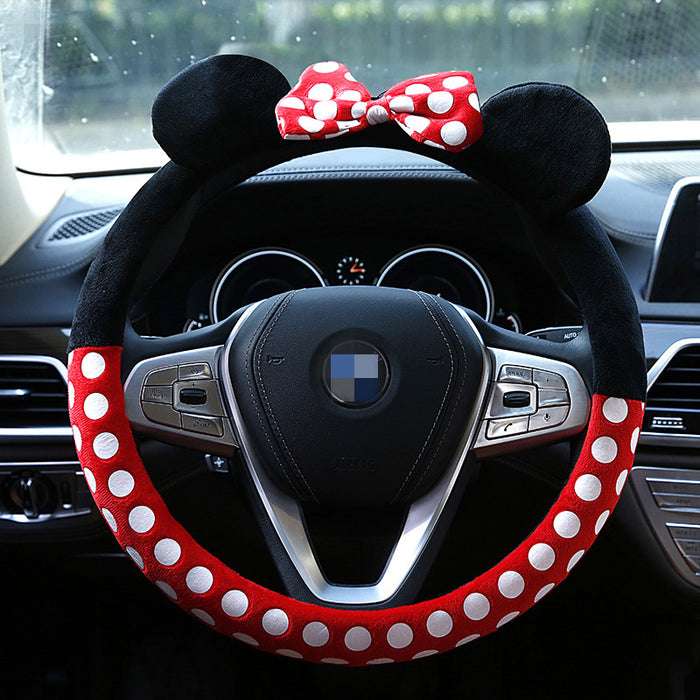 Wholesale Car Accessories Plush Cute Cartoon Warm Car Steering Wheel Cover MOQ≥2 (M) JDC-CA-LanYu001