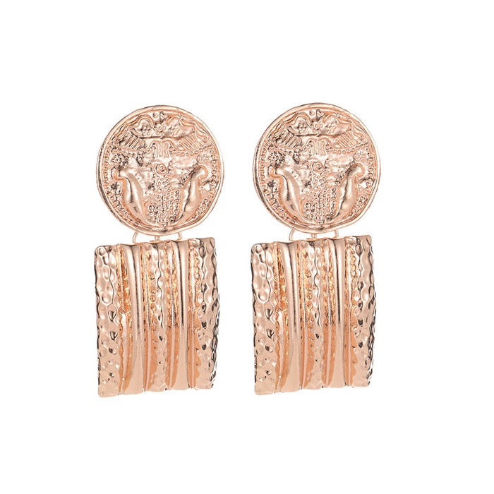 Wholesale earrings European and American jewelry geometric exaggerated earrings JDC-ES-CM023