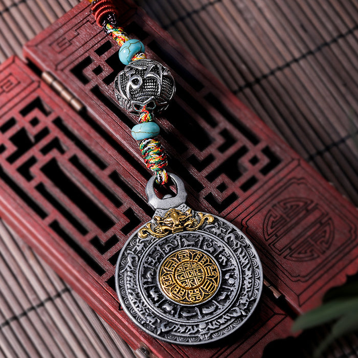 Costeo de joyería de bricolaje al por mayor adorno tibetano religioso jiugong bagua moq≥10 jdc-pt-xyc001