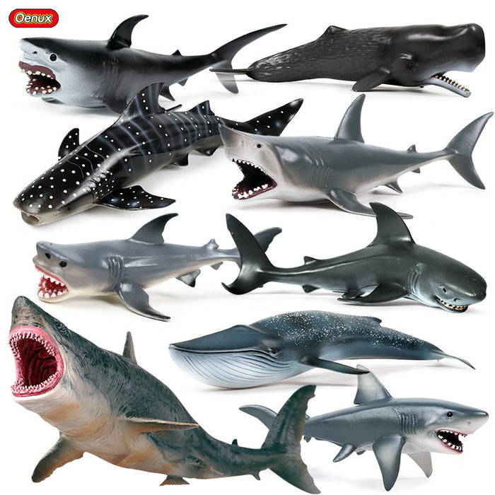Juguetes al por mayor simulación infantil modelo de vida marina gran adorno de tiburón blanco moq≥2 jdc-ft-xinys002