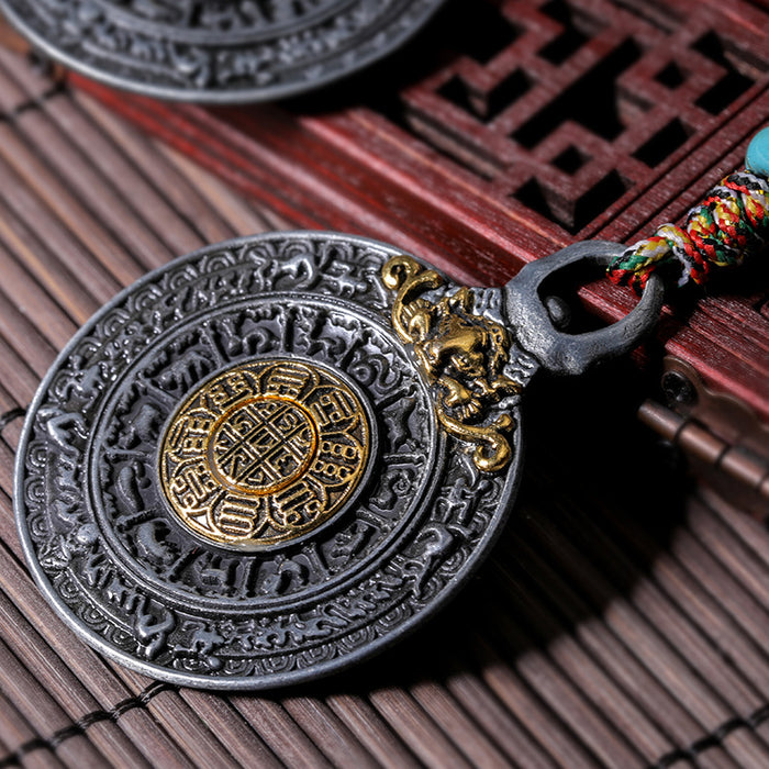 Wholesale DIY Jewelry Pendant Tibetan Ornament Religious Jiugong Bagua MOQ≥10 JDC-PT-XYC001