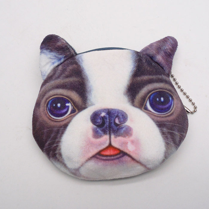 Wholesale dog cat head cosmetic bag coin bag cosmetic bag JDC-CB-YueC001