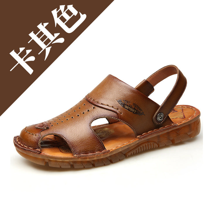 Wholesale beach shoes men's first layer cowhide comfortable and breathable JDC-SD-JLF003