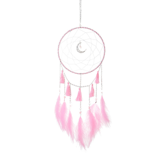 Wholesale Dream Catcher Feather Moon Pendant Ornament MOQ≥2 JDC-DC-HaoR004