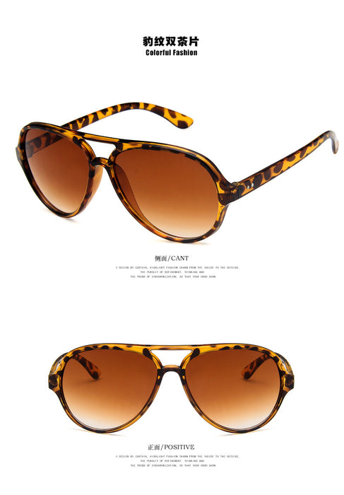 Wholesale Brand Large Frame Sunglasses Double Bridge JDC-SG-KD163