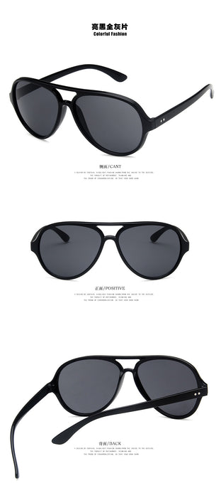 Wholesale Brand Large Frame Sunglasses Double Bridge JDC-SG-KD163