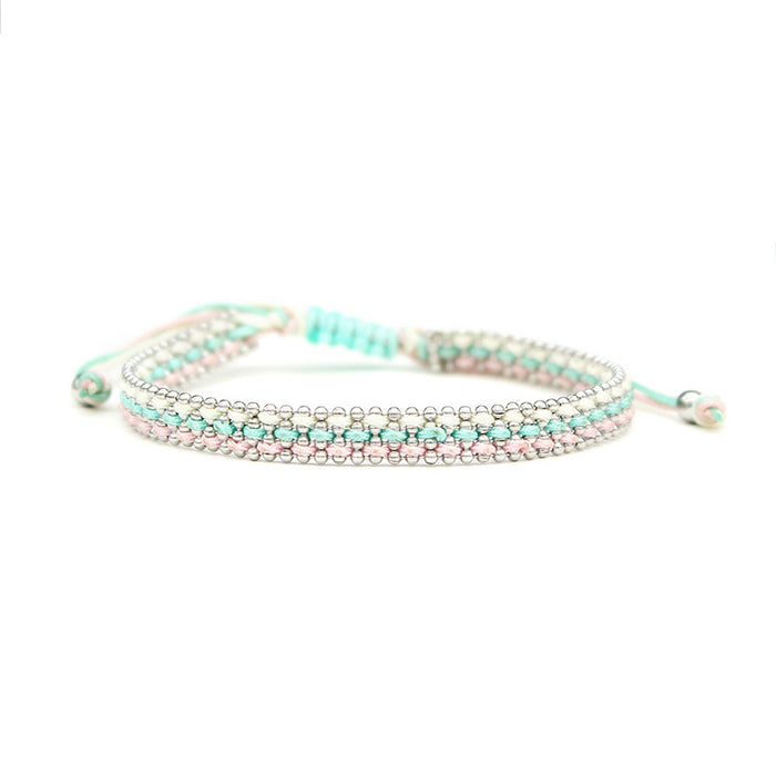 Wholesale Bracelet Polyester Thread Bohemian Handwoven MOQ≥6 JDC-BT-WengW008