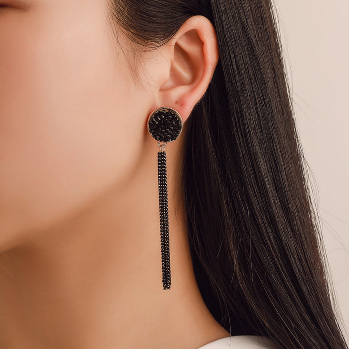 Wholesale Long Simple Tassel Earrings JDC-ES-D011