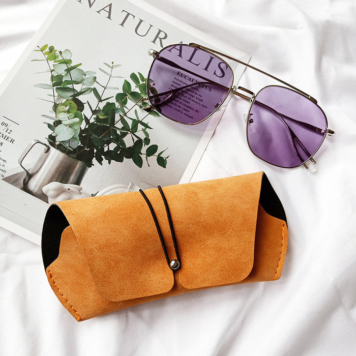 Wholesale Portable and Easy-to-Use Leather Soft Pack Glasses Case JDC-GA-BoH002
