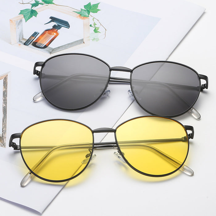 Wholesale Sunglasses PC Round Small Frame Ocean Sheet JDC-SG-BaiLuan016