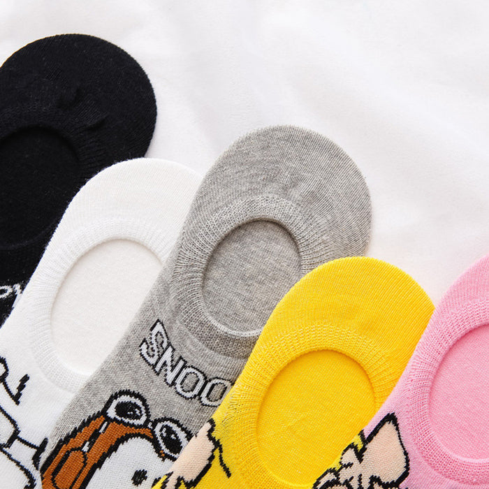 Wholesale socks fabric cartoon thin invisible socks JDC-SK-JSD005