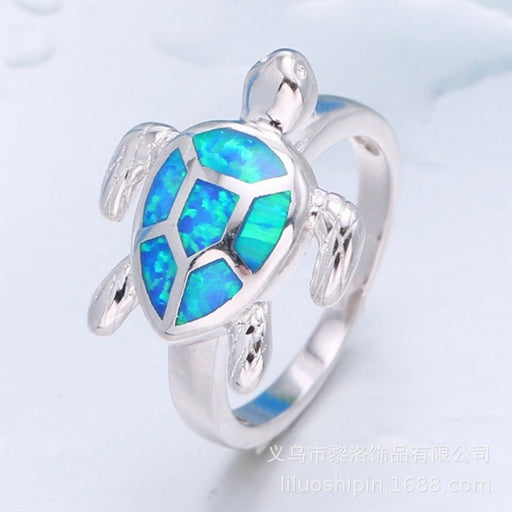 Jewelry WholesaleWholesale Turtle Opal Metal Ring JDC-RS-QiK001 Rings 七可 %variant_option1% %variant_option2% %variant_option3%  Factory Price JoyasDeChina Joyas De China