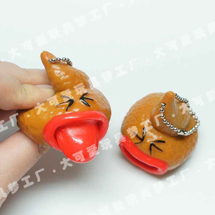 Wholesale Tongue Tricky Stool Pendant Funny Toys MOQ≥2 JDC-FT-DaKA002
