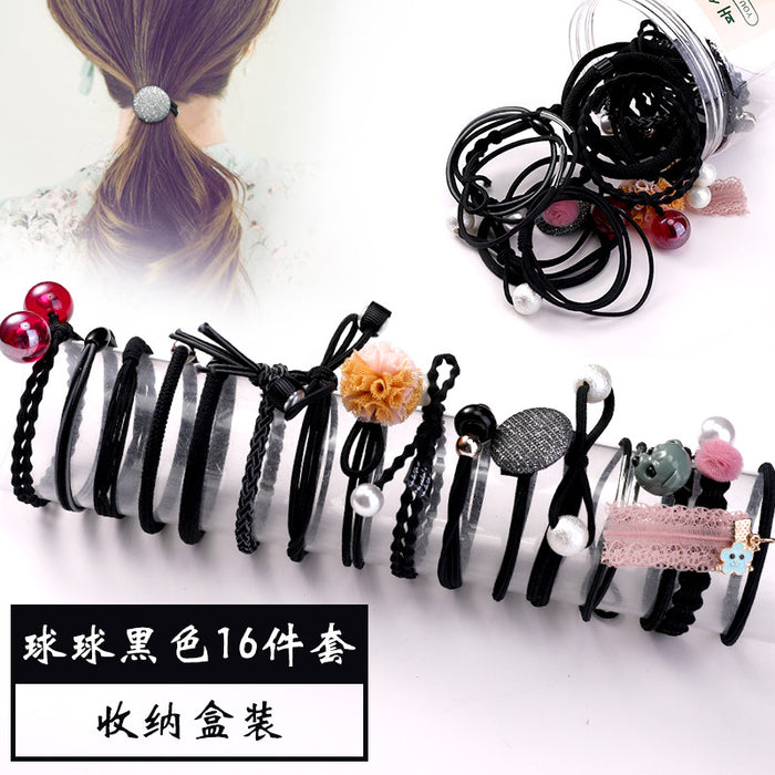 Jewelry WholesaleWholesale rubber band set JDC-HS-GSHX060 Hair Scrunchies 恒曦 %variant_option1% %variant_option2% %variant_option3%  Factory Price JoyasDeChina Joyas De China