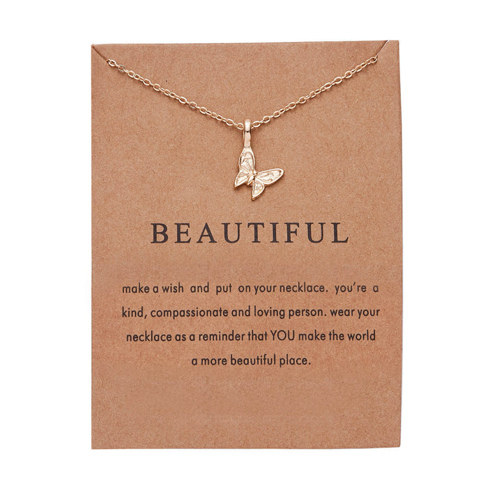 Wholesale Necklace Alloy Simple Small Animal Clavicle Chain JDC-NE-Gm013