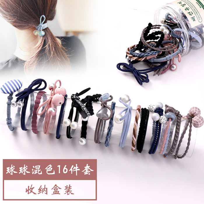 Jewelry WholesaleWholesale rubber band set JDC-HS-GSHX060 Hair Scrunchies 恒曦 %variant_option1% %variant_option2% %variant_option3%  Factory Price JoyasDeChina Joyas De China