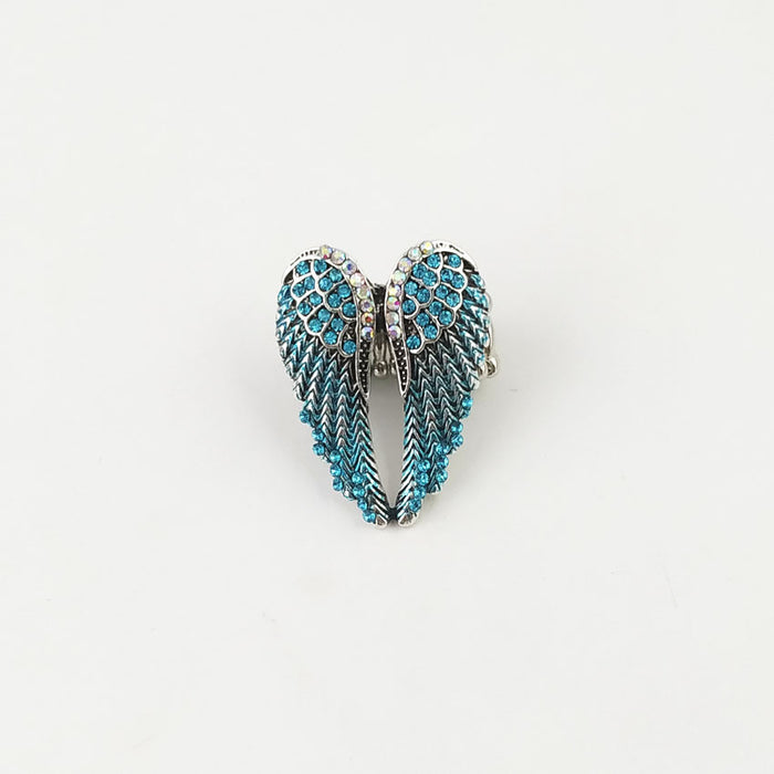 Jewelry WholesaleWholesale Diamond Angel Wings Alloy Adjustable Ring JDC-RS-QiF001 Rings 奇福 %variant_option1% %variant_option2% %variant_option3%  Factory Price JoyasDeChina Joyas De China