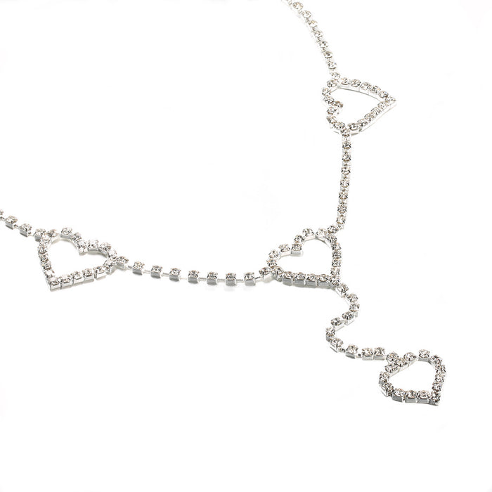 Wholesale Rhinestone Heart Waist Chain JDC-WC-MYL001