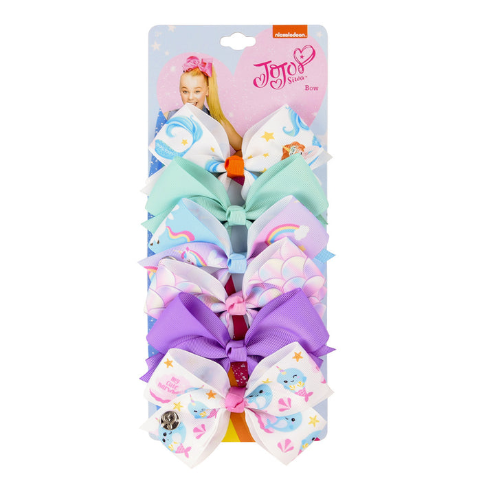 Wholesale Children's Hair Accessories Set 54 Colors Bows 6 Colors One Card MOQ≥2 JDC-HC-YL077
