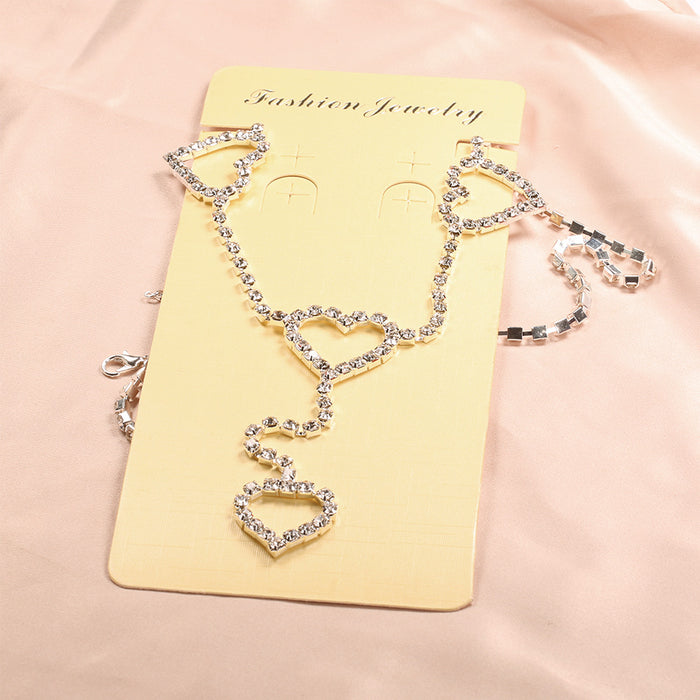 Wholesale Rhinestone Heart Waist Chain JDC-WC-MYL001