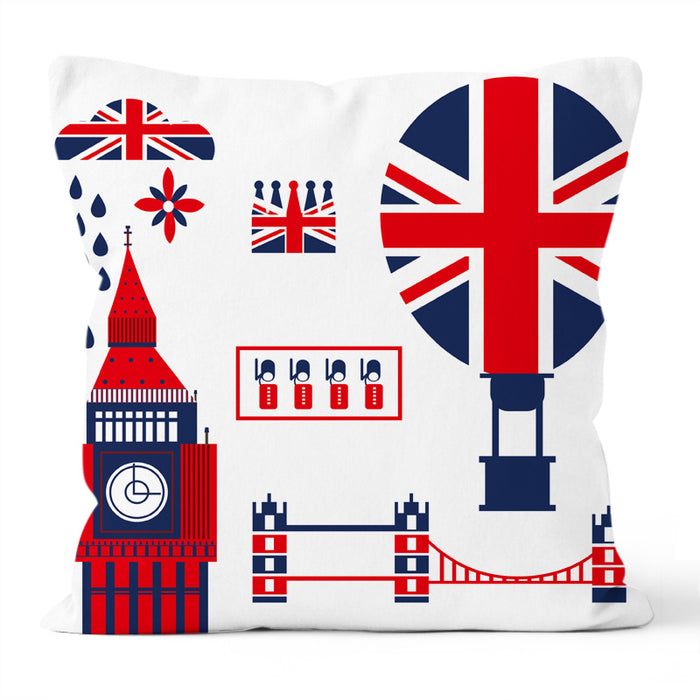 Wholesale Pillow Cover British Style Digital Printing Cushion Cover MOQ≥3 JDC-PW-Yifei003