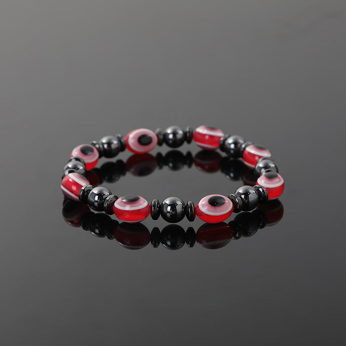 Wholesale Acrylic Eye Beads Black Gallbladder Magnet Bracelet JDC-BT-JiuL011